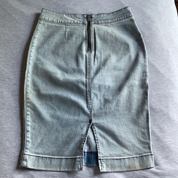 Denim Wilfred Pencil Skirt - Picture 2 of 3